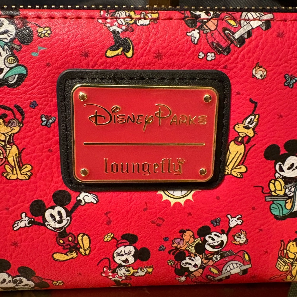 Loungefly Disney Parks Mickey and Minnie’s Runaway Railway Zip-Around Wallet - Picture 4 of 16